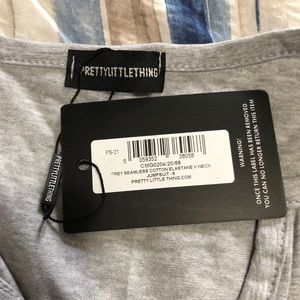 Prettylittlething Grey Jumpsuit Size 6